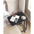 Odkládací stolek na kolečkách VASAGLE Aston černý