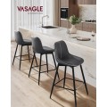 Sada dvou barových židlí VASAGLE PLACES II 98,5 cm černá