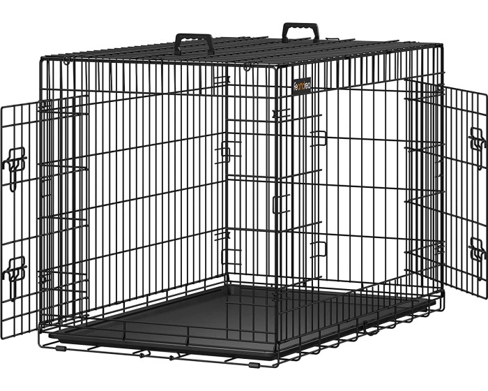 Přepravní klec pro zvířata Piper XL 107 cm černá