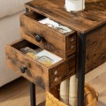 Noční stolek Vasagle Noxwood 35 cm černý/hnědý