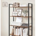 Knihovna Vasagle Lusa 80 cm hnědá/černá