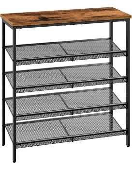 Botník Vasagle Melas 81 cm černý/hnědý