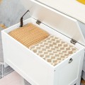 Truhla s úložným prostorem a lavicí Vasagle Fio 76 cm bílá