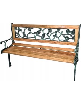 Zahradní lavička Rosisa 126 cm hnědá/černá