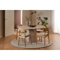 Jídelní stůl Naxos 130 cm mramor Latte