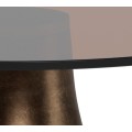 Konferenční stolek Dunsley 45 cm hnědý/bronzový