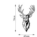 Nástěnná kovová dekorace Red Deer 2 černá