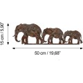 Nástěnná kovová dekorace Rusty Elephant 1 vícebarevná