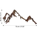 Nástěnná kovová dekorace Rusty Mountain vícebarevná