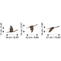 Nástěnná kovová dekorace Rusty Birds 1 vícebarevná