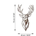 Nástěnná kovová dekorace Rusty Deer 3 vícebarevná