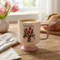 Porcelánový hrnek REJKA 300 ml krémový/růžový