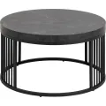Konferenční stolek Strington 65 cm černý mramor