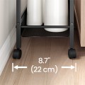 Pojízdný kuchyňský vozík Vasagle Compi 99 cm hnědý/černý