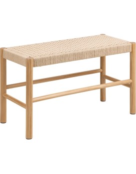 Lavice Alvin 80 cm z masivu smetanová/borovice