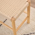 Lavice Alvin 80 cm z masivu smetanová/borovice