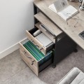 Kancelářský kontejner Vasagle File šedo-hnědý/černý