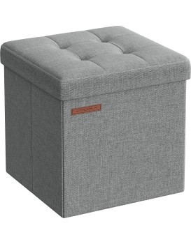 Taburet Nestro s úložným prostorem 30 cm světle šedý