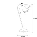 Stolní lampa Acuka zlatá