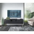 Televizní stolek Harmony Va 144 cm černý/černý mramor