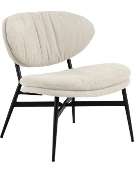 Designové křeslo Burma lounge béžové/černé