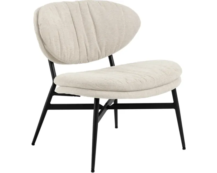 Designové křeslo Burma lounge béžové/černé