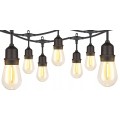 Světelný LED řetěz MODERN s 20 žárovkami teplý bílý
