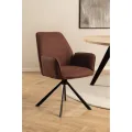 Otočné jídelní křeslo Glenda terakota