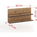Nástěnná police Polany 10 80 cm dub Artisan
