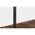 TV stolek s držákem a integrovanou zásuvkou Vasagle Clen 60 cm černý/hnědý
