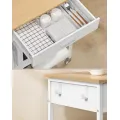 Kuchyňský pojízdný regál Vasagle Moni 60 cm bílý/hnědý