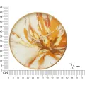 Nástěnné hodiny Glass Toply 60 cm vícebarevné/zlaté