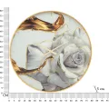 Nástěnné hodiny Glass Rose 80 cm vícebarevné/zlaté
