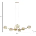 Závěsný lustr Japan 115 cm zlatý