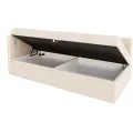 Jednolůžková čalouněná postel Billy s úložným prostorem Trinity krémová