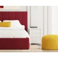 Čalouněná postel Colorado se zvedacím roštem Paris vínová