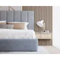 Čalouněná postel Colorado se zvedacím roštem Trinity šedá