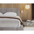 Čalouněná postel Florida se zvedacím roštem Paris šedo-hnědá
