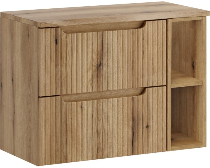 Závěsná skříňka pod umyvadlo Nova Oak Nature s deskou 80 cm dub coast evoke
