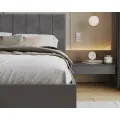 Postel Grenada se zvedacím roštem Trinity grafitově šedá/šedá