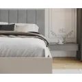 Postel Grenada se zvedacím roštem Trinity šedá/kašmír