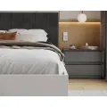 Postel Grenada se zvedacím roštem Trinity černá/bílá