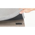 Předsíňový věšák s botníkem a sedákem Vasagle Jungo 100 cm hnědý/šedý