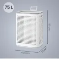 Koš na prádlo Goya 75 L šedý/bílý