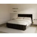 Čalouněná postel Levito se zvedacím roštem Trinity černá