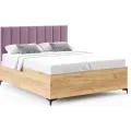 Postel Sierra se zvedacím roštem Paris světle fialová/dub craft