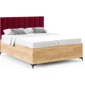 Postel Sierra se zvedacím roštem Paris vínová/dub craft