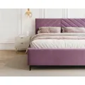 Čalouněná postel Elegante se zvedacím roštem Paris světle fialová