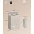 Koš na prádlo Filmo 160 L béžový II