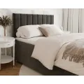 Dvoulůžková boxspringová postel Lincoln se zvedacím roštem Trinity grafitově šedá